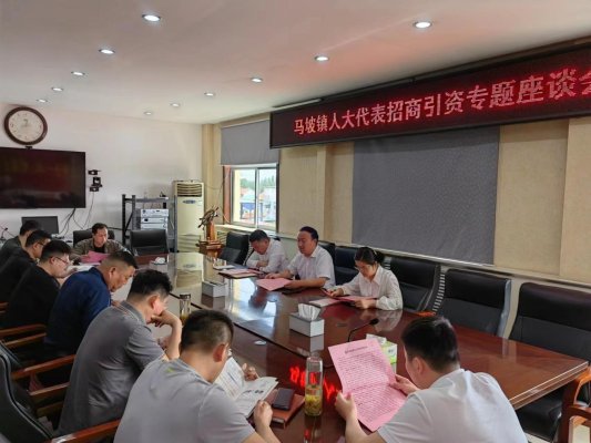 济宁市微山县马坡镇组织人大代表召开招商引资专题座谈会