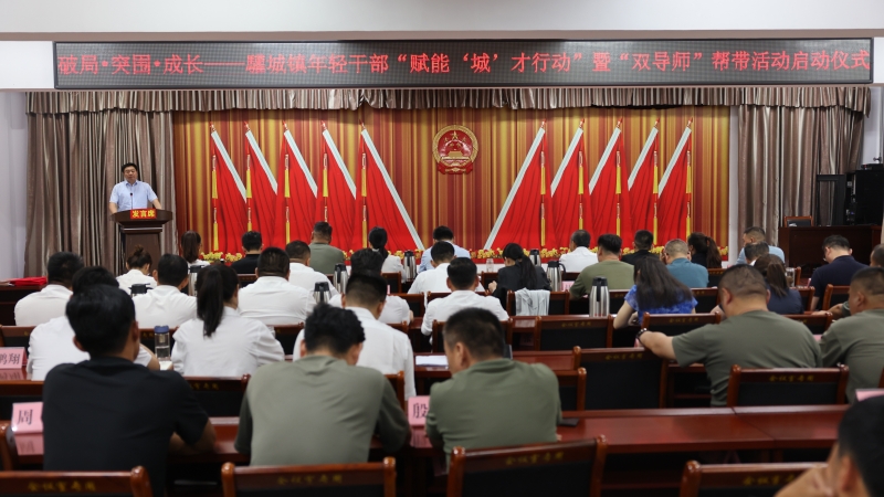 驩城镇启动年轻干部“赋能‘城’才行动”暨双导师帮带活动