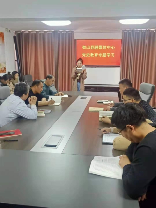 微山县人民政府 工作动态 微山县融媒体中心党史学习